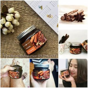Tẩy da chết cho cơ thể tinh chất Quế Hồi - Nga